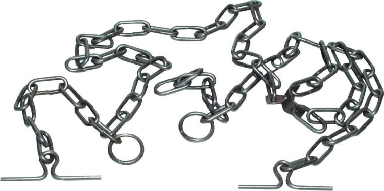 Halter voor koe met verzinkte ketting 5 mm, 135 cm