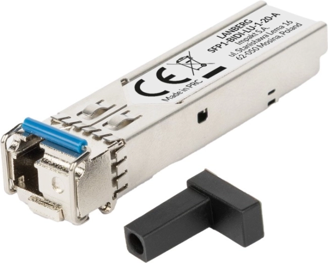 Optische SFP BIDI A-module 1,25 Gb/s voor 20 km, 1310/1550 nm LC/UPC