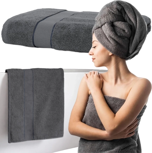 RENEW FORCE badhanddoek dry spa grey 70 × 140 cm