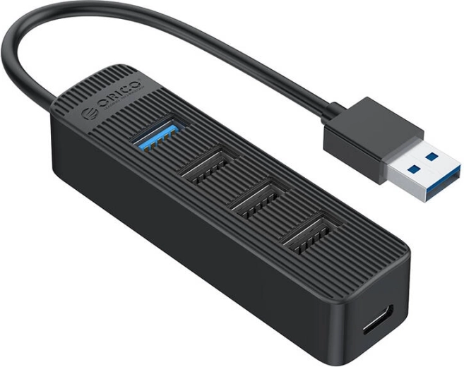 Orico USB-hub 1× USB 3.0 en 3× USB 2.0, zwart