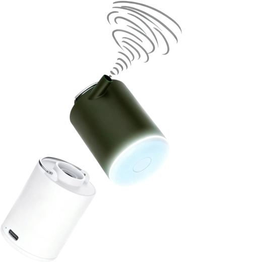 Elektrische campingpomp voor matrassen 3,7 V met USB‑C