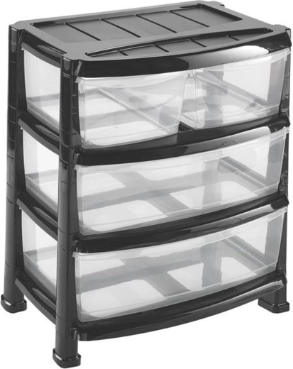 Plastic rek met 4 lades Heidrun Professional 55 × 40 × 60,5 cm