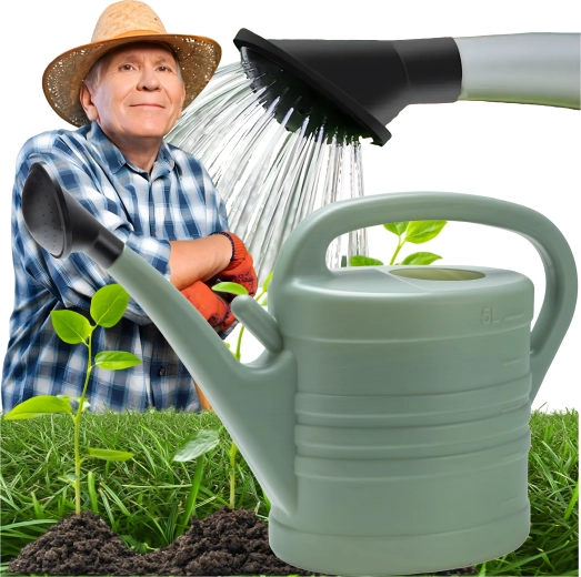 Tuingieter 5 l ovaal kunststof met sproeikop