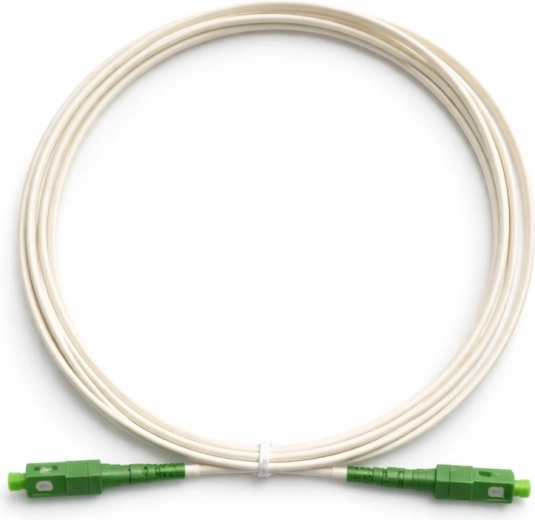 Optische patchkabel SC–SC APC 3 m wit