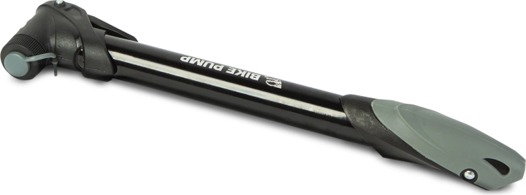 Dubbelwerkende handpomp WheelZone voor fiets, 60 PSI, zwart