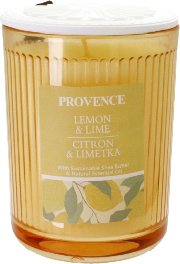 Geurkaars in glas citroen en limoen geel 230 g