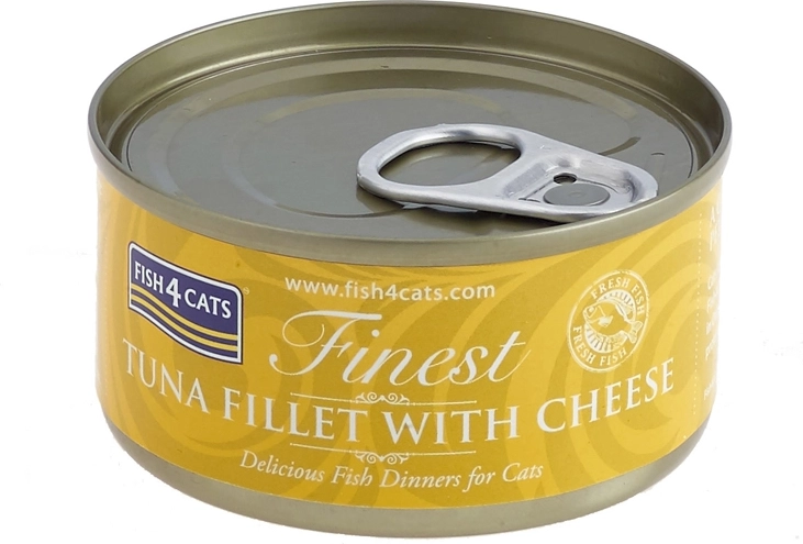 Kattenvoer in blik met tonijn en kaas 70 g FISH4CATS