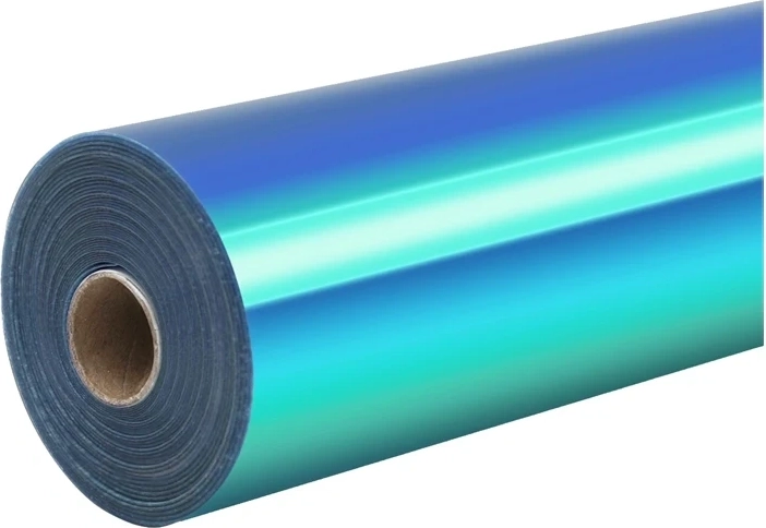 Holografische zelfklevende folie HTVRONT 30,5 × 90 cm, turquoise - 1 stuk