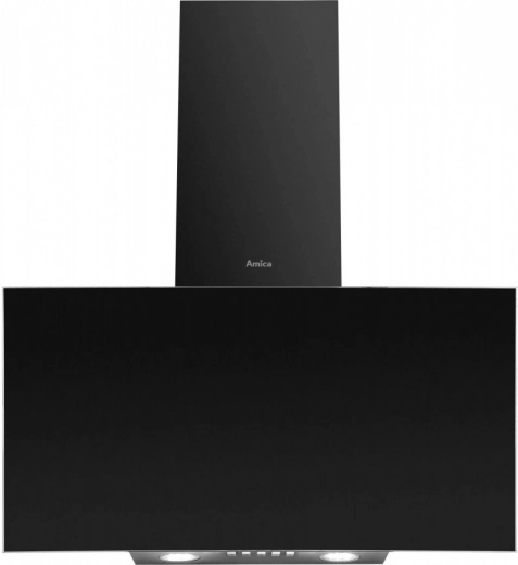 Zwarte schouwafzuigkap