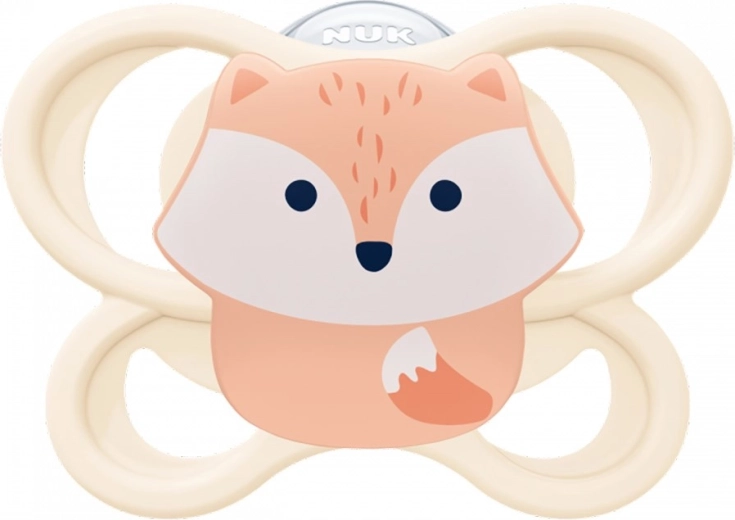 NUK Perfect Match Air Fox fopspeen 0–6 mnd, siliconen