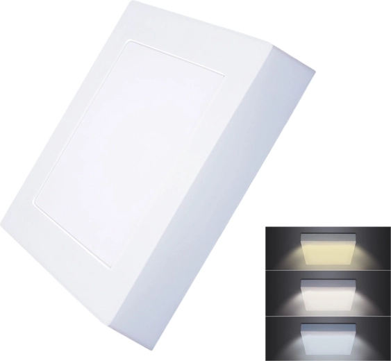 Solight LED mini paneel CCT opbouw plafond vierkant 12 W 900 lm