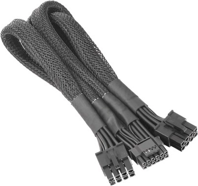 Adapter PCIe Gen5 voedingskabel 2x 8‑pin naar 12+4‑pin 12VHPWR, 600 mm