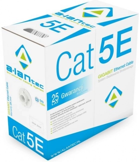 Kabel F/UTP cat.5E PVC 305m 25 jaar garantie