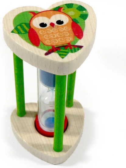 Zandloper Uiltje voor het meten van poetstijd