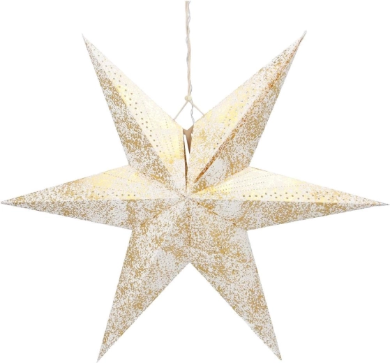 Retlux kerstster met verlichting en 10 leds, goudkleurig