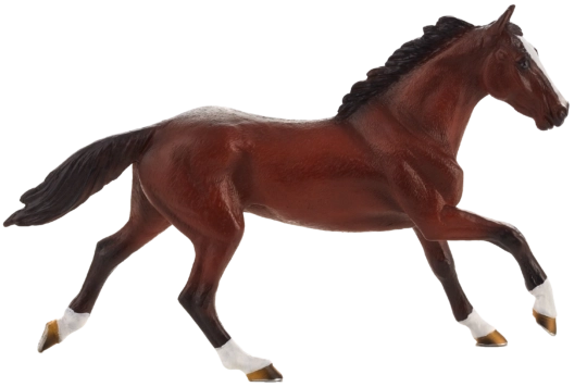 Realistische figuur van een Engelse volbloed