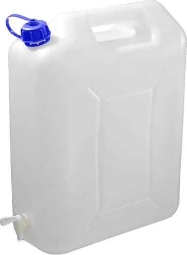 Kunststof jerrycan met kraantje 20 l voor levensmiddelen en water
