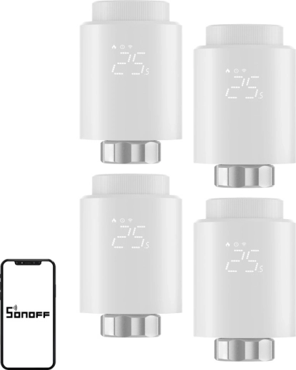 Sonoff ZigBee thermostatische radiatorknop TRVZB (4 stuks)