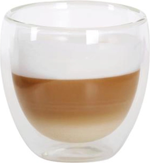 Glazen cappuccinokop TORO van dubbelwandig borosilicaatglas 280 ml