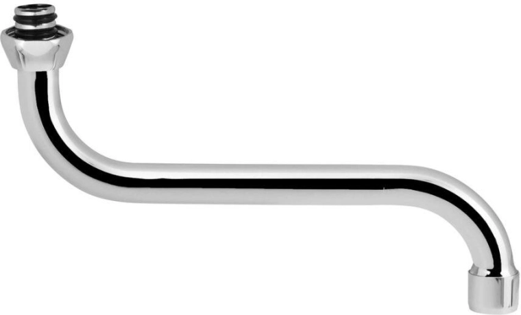 Uitlooparm 220 mm chroom