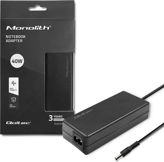 netadapter voor notebook 40 W 12 V 3,33 A met connector 5,5 × 2,1 mm + voedingskabel