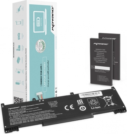 Movano RH03XL-batterij voor HP ProBook 440/445/450/630/640/650 G8–G10 (3550 mAh, 40 Wh)