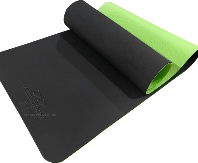 Fitnessmat Balance TPE 10 mm groen/zwart
