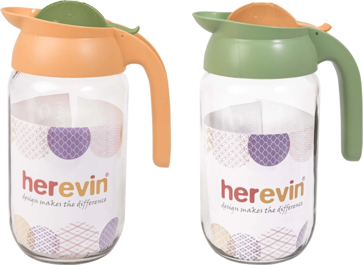 Karaf 1,5 l van glas met kunststof deksel