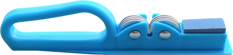 Messenslijper 2-in-1 met slijpschijven en handvat, mix kleuren