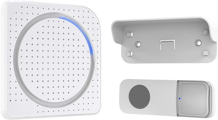 Solight draadloze deurbel voor in het stopcontact met een bereik van 200 m, wit, Learning code