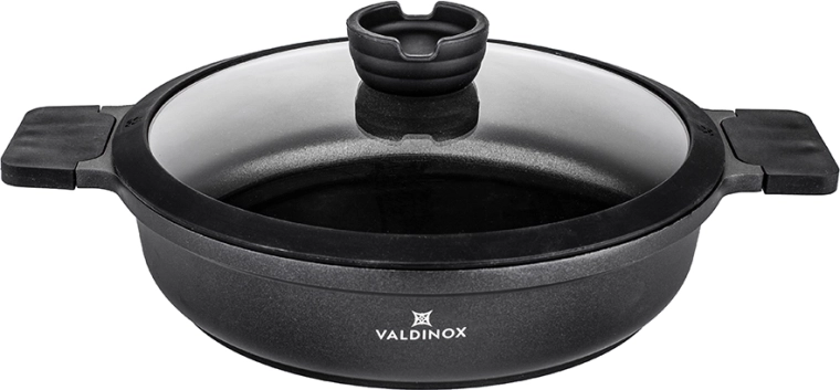 Valdinox expert steelpan 28 cm met deksel 3,5 l