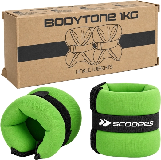 BodyTone polsgewicht 1 kg groen - 1 stuk