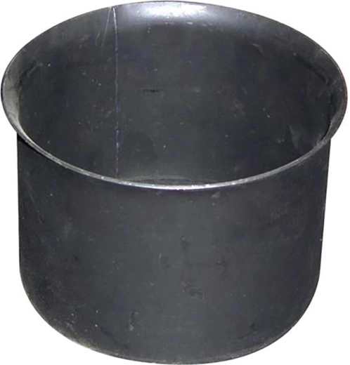 Rookkanaalmof staal 160 mm zwart