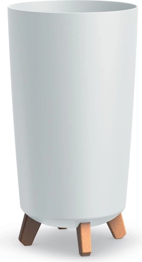Witte plantenbak op pootjes Gracia Tubus Slim 24 × 44,5 cm
