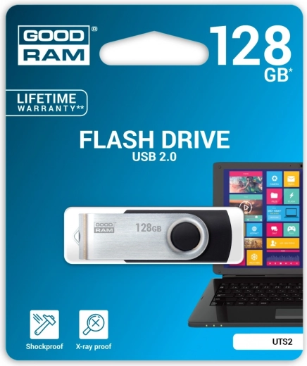 USB-flashstation Goodram Twister 128GB zwart