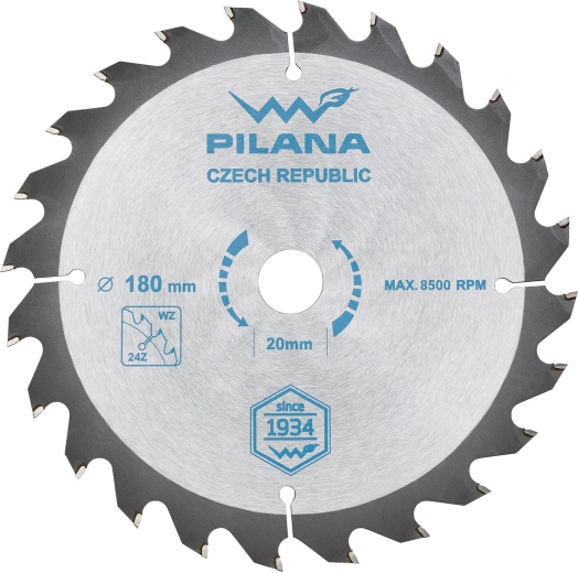 Zaagblad PILANA SK 5255 WZ 180 mm, 24 tanden