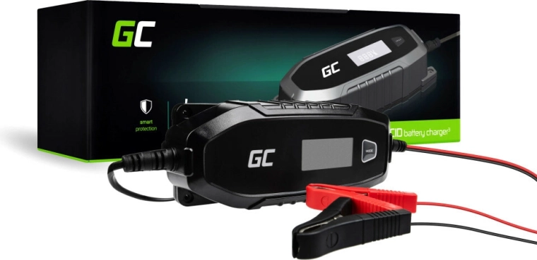 Automatische acculader Green Cell 6 V/12 V 4 A