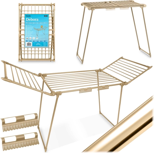 Uitschuifbaar staand droogrek Massido Debora Gold 19 m