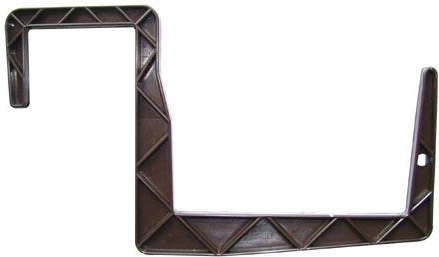 Kunststof houder voor bloembakken 11 × 15 cm, bruin