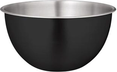 Kom in roestvrij staal in matzwart, 17 cm