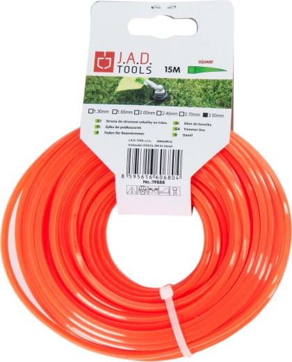 Vierkante maaidraad 2,0 mm, 15 m