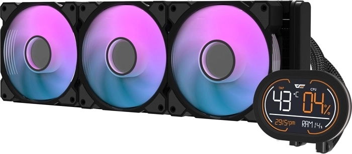 Waterkoeling voor processor DarkFlash DH360D v2 zwart