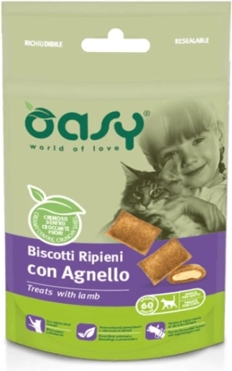 Oasy traktaties voor katten met lamsvlees 60 g