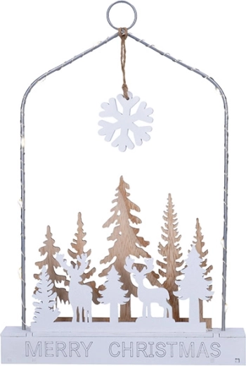 Solight LED hangende kerstdecoratie bos met herten - 1 stuk