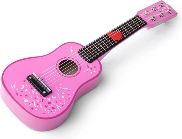 Tidlo Houten roze gitaar Star
