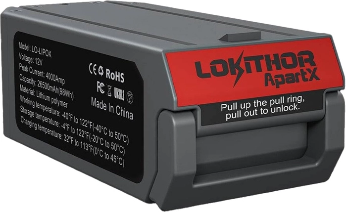Lokithor LO-LIPOX accu voor ApartX 98 Wh