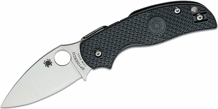 Spyderco Sage 5 Lightweight zakmes 7,6 cm, satijn, zwart, FRN