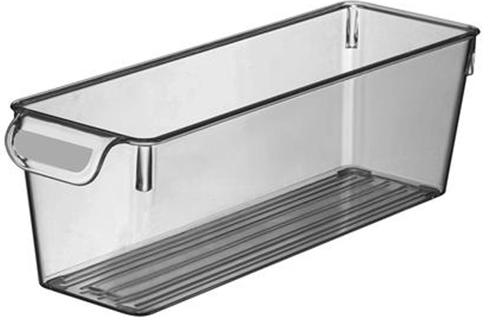 Kunststof organizer Line 32,5 × 10 × 10 cm, 2 l, transparant antraciet