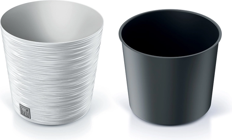 Bloempot Furu Round 25 cm wit