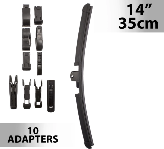 Carguard ruitenwisser 35 cm met 10 adapters
